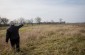 Stefan B., born in 1936, showing where the pit and the house were located. Two Jewish families were killed there.  One of them tried to escape but was arrested and shot by the Germans. © Piotr Malec/Yahad-In Unum