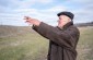 Vasyl B., born in 1934, showed  our team the execution site. The Jews were taken to the frozen river, forced to dig a hole where they were shot. ©Aleksey Kasyanov/Yahad - In Unum