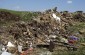 Mass grave of 20-30 Jewish victims from Zăicani. Nowadays the mass grave is neglected. It became a public garbage dump for local peasants © Victoria Bahr - Yahad-In Unum