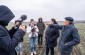 The Yahad-In Unum team with the witness at the execution site ©Aleksey Kasyanov/Yahad-In Unum