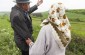 Maria B. and Vladimir T. brought YIU’s team to both mass graves sites where Jewish victims were shot and buried in summer 1941.© Victoria Bahr - Yahad-In Unum