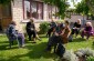 Teodors R., born in 1929, being interviewed by the Yahad team in his garden in Ventspils. ©Jordi Lagoutte/Yahad – In Unum