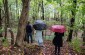 Stanisław’s son took the Yahad team to “Małkówka” hill, the execution site and mass grave of at least three Jews killed in Hyżne. After the war, there was a brickyard there. According to local accounts, people found human remains there. ©Piotr Malec/Yahad