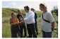 Yahad’ research team headed by Father Patrick Desbois with a witness figuring out the details of the shooting © Guillaume Ribot - Yahad-In Unum