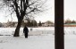 Local witness near the memorial to the Jews murdered by Nazis in Sambir  © Erez Lichtfeld – Yahad – In Unum