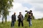 Arseniy Sh., reconstructs the day of the shooting with Yahad’s team at the killing site ©Victoria Bahr/Yahad-In Unum