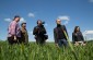 Yahad team with the witness at the execution site © Jordi Lagoutte/Yahad-In Unum