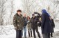 Reconstrucción de la topografía de los crímenes perpetrados contra los judíos en Illintsi con la ayuda de un testigo local. © Aleksey Kasyanov/Yahad-In Unum