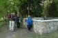 The Yahad team with witness Iryna Ch. near the execution site of about 320 Jews in Naroch. ©Jethro Massey/Yahad - In Unum