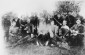 Group portrait of a Jewish partisan musical troupe in the Narocz Forest in Belarus. ©United States Holocaust Memorial Museum, courtesy of Benjamin (Miedzyrzecki) Meed