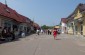 The street which used to be part of the ghetto. Today it is in a town center. ©Victoria Bahr/ Yahad-In Unum