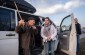 Vasyl M., born in 1932, with the Yahad’s team near the location of the mass grave. © Les Kasyanov/Yahad - In Unum.