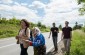 The Yahad team with a witness on the way towards the place where she witness one Jewish man being murdered. ©Les Kasyanov/Yahad – In Unum