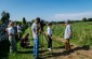 The Yahad team during an interview with the witness at the killing place of 12-13 Jews nearby the catholic cemetery in Zamostek. ©Piotr Malec/Yahad - In Unum