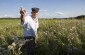 Jan O., born in 1929, at the killing site of 36 Jews from Aleksandrów, shot by the Germans on August 7, 1942.  ©Jordi Lagoutte /Yahad - In Unum
