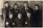 Group portrait of Jewish youth in the Bolechow ghetto. From the left standing: Simon Weiss, Lila Berger, Bumek  Josefsberg, Musia  Adler; sitting: Bela ltman, unknown  and Dyzia Lew. © United States Holocaust Memorial Museum, courtesy of  Schlomo Adler